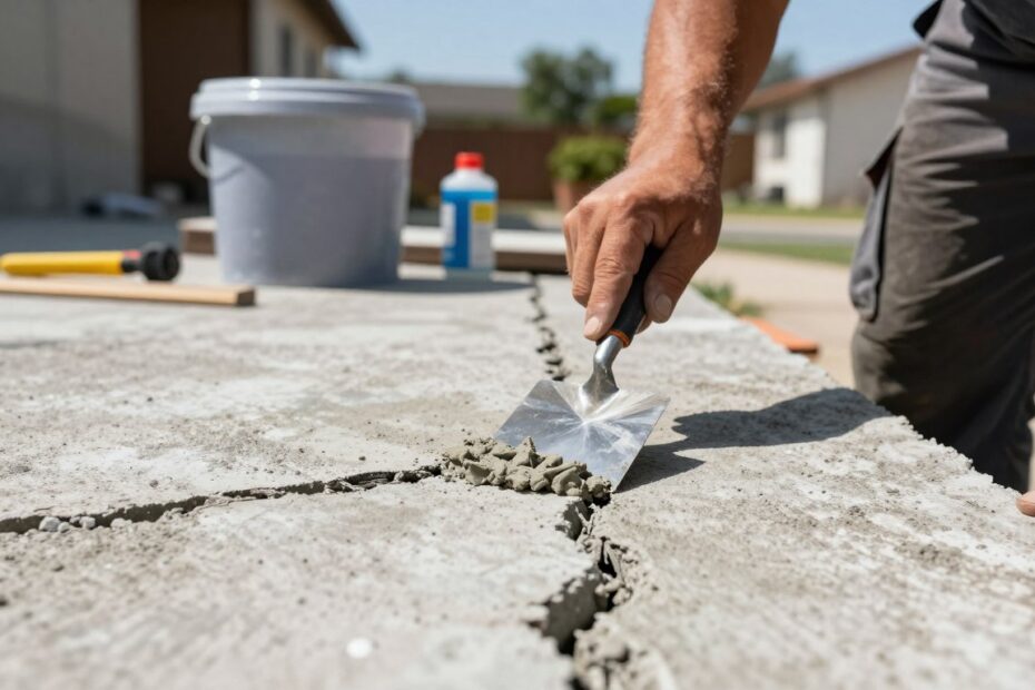 Czym uzupełnić ubytki w betonie na zewnątrz