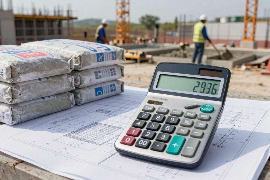 Ile worków gotowego betonu na m³ – kalkulator