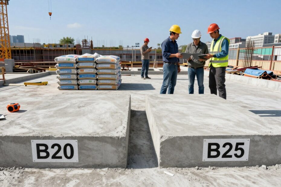 Jaki beton na fundament – B20 czy B25