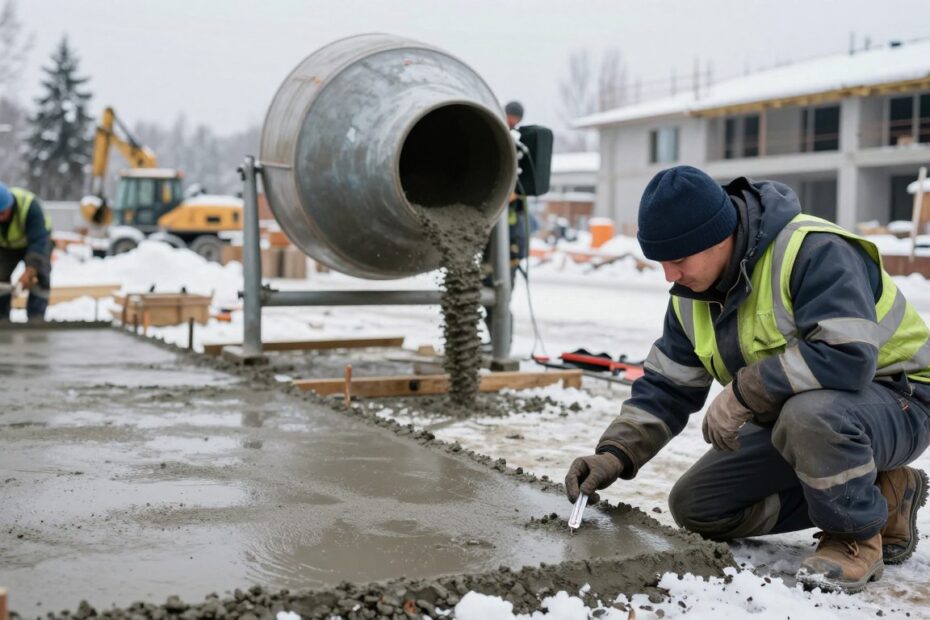 Do jakiej temperatury można lać beton