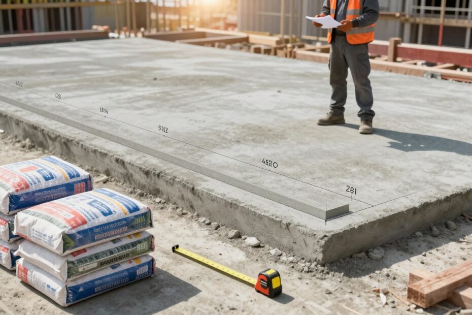Ile worków betonu na m2
