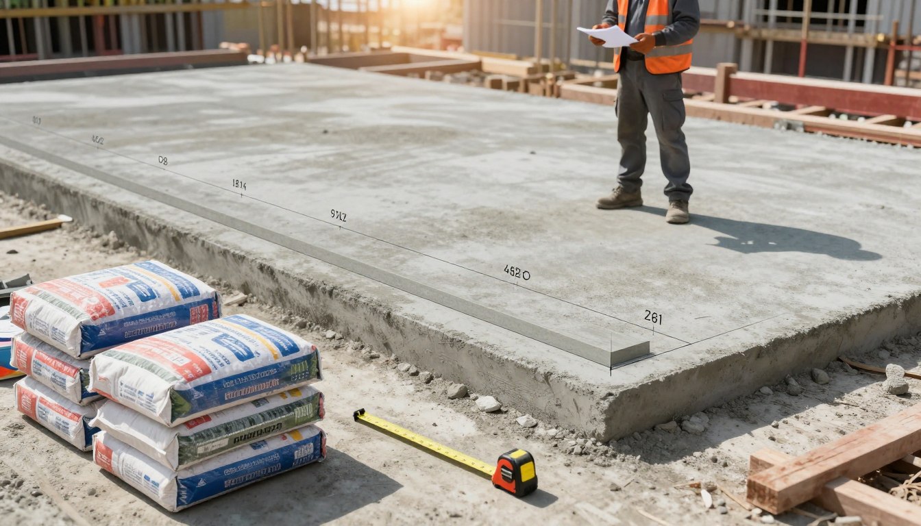 Ile worków betonu na m2