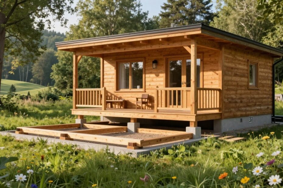Jaki fundament pod domek letniskowy drewniany 35 m2